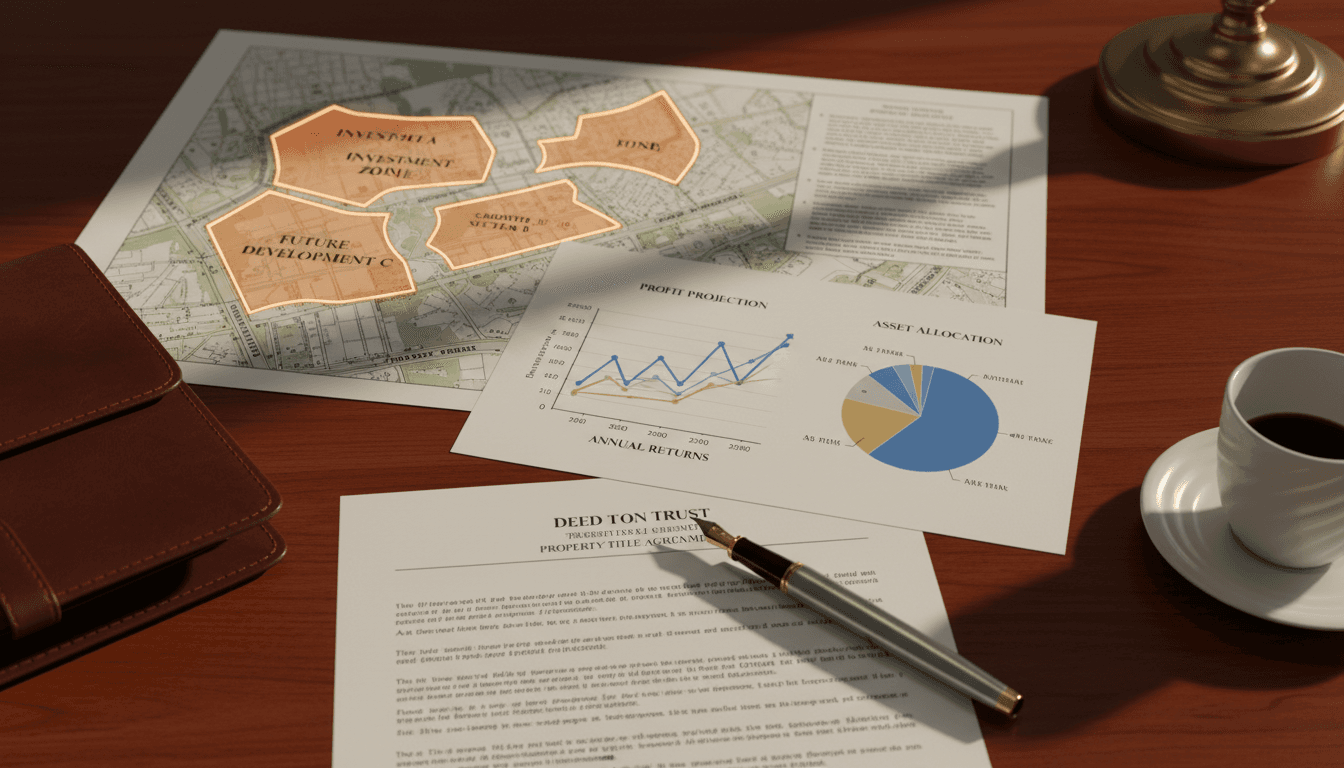 Property investment documents and financial analysis materials