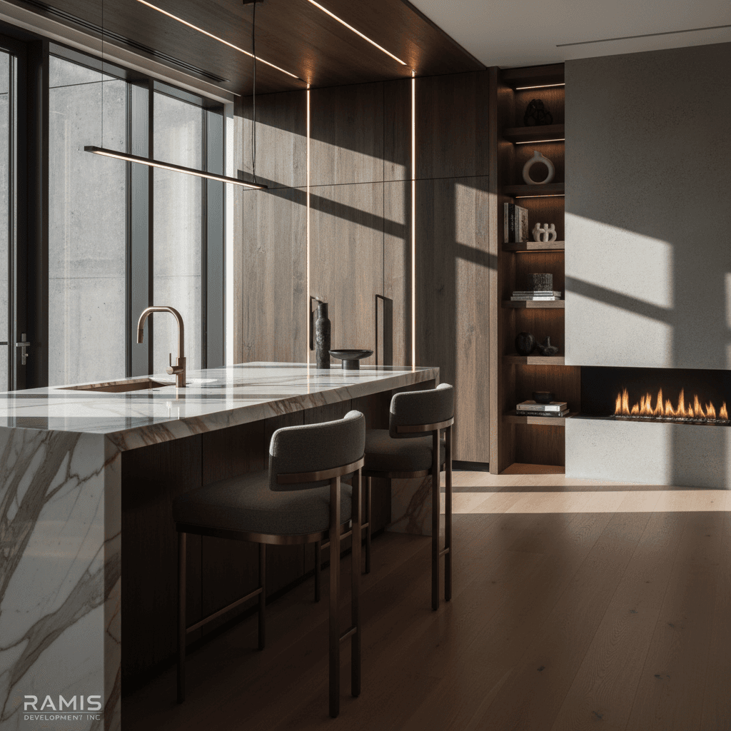 Premium residential interior with luxury finishes